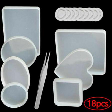 18st/ Set Moln Molds För Gör-det-självunderlägg Silikontillverkning Je