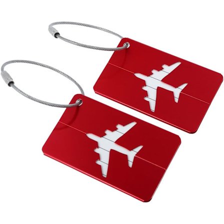 sourcing map 2 st Bagagetagghållare Resväska Tagg Adress Namn Tagg