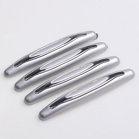 4 stk. bildørsbeskytter, beskyttelsesstrimmel mod ridser, bilgummi-kofangerklistermærker, automatisk dørkantbeskyttelse, stylingtilbehør - 