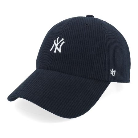 47 Brand - MLB Svart unconstructed Keps - New York Yankees MLB Base Runner 47 Clean Up Black Dad Cap @ Hatstore