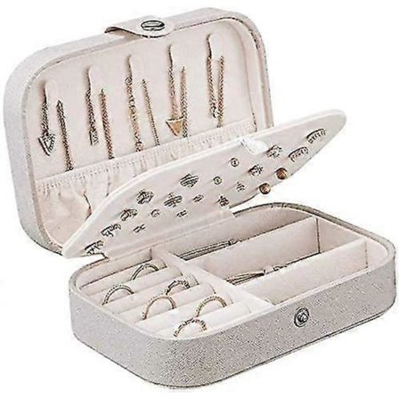 Smyckeskrin i PU-läder för kvinnor [D]