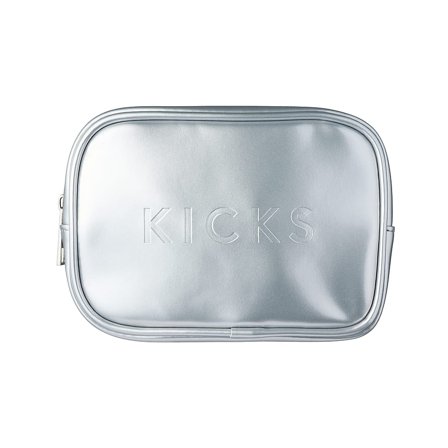 KICKS Beauty Small Boxy Make Up Bag Silver, Tøj & Bolig, Makeup- & Toilettasker, Toilettasker