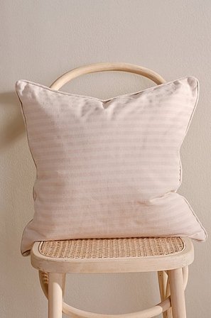 Jotex - Kussenhoes 50x50 Cm Beige/wit Beige/wit - HERIBERT - Koop Sierkussens & hoezen bij Jotex