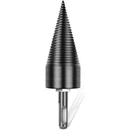 Treborr for vedkløyving, slitesterk vedkløyverbor, kløyveskrue, kjegle for vedkløyving, slipeverktøy for tre