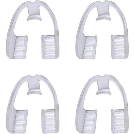 4 stk. Tandskærm til Tandgnidning - Eliminerer Tandgnidning og Spænding - Natteskærm til Tandgnidning - Stopper Bruxisme for Voksne Mænd og Kvinder i 