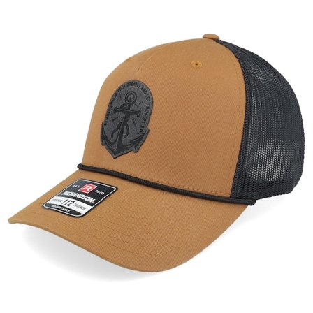 Iconic - Beige trucker Lippis - Set Sail Anchor 112fpr Split Caramel/Black/Black A-Frame Trucker @ Hatstore