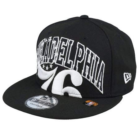 New Era - NBA Svart snapback Keps - Philadelphia 76ers 9FIFTY NBA Tip Off 23 Black Snapback @ Hatstore