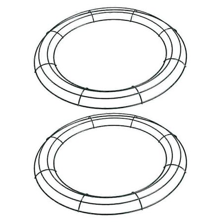 2 stk. Metall Krans Ramme Blomsterbøyle DIY Blomsterarrangementer Garland Ramme For Feriedekorasjoner Bryllup Og Fester Hjemmeinnredning[HK]