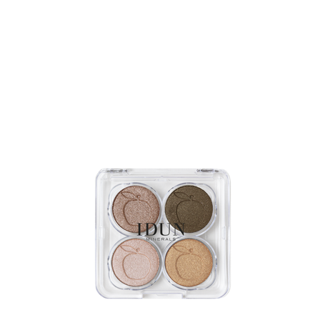IDUN Minerals øyenskyggepalett Brunkulla 4 g