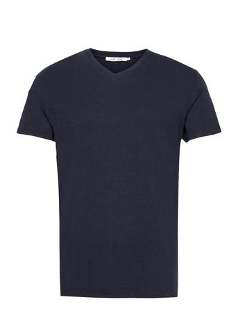 Kronos V-N T-Shirt 273 T-shirt Blå Samsøe Samsøe