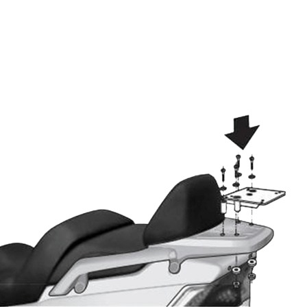 Bagagedrager Shad Scooter / Moped Top Master - Daelim S2 125 2006-2017