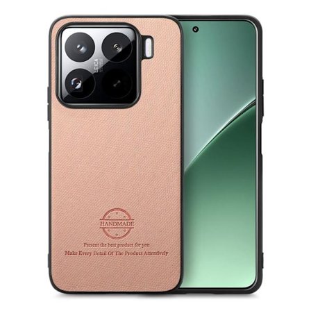 Xiaomi 15 Pro - Twill Tyg Läder Skal