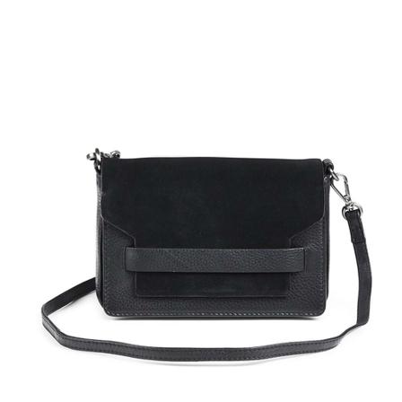 Markberg Crossbody VanyaMBG Suede Sort, Dame Skuldertasker, Størrelse: ONE Size