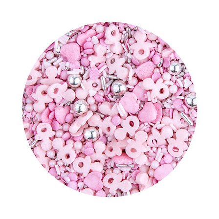 CACAS Kakestrø Baby Rosa Babylykke 85g