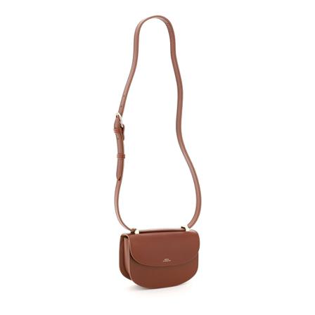 A.p.c., Geneve mini crossbody bag Bruin, Dames, Maat:ONE Size,leer