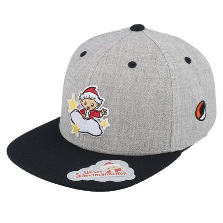 Unser Sandmännchen - Grå snapback Keps - Kids Sandmännchen Cloud & Stars Heather Grey/Black Snapback @ Hatstore