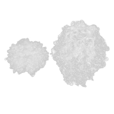 Julenisse Falsk Skæg Kostume Simulation Busket Hvid Falsk Overskæg til Jul