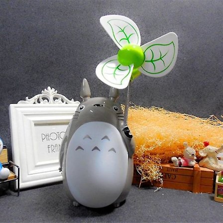 Min granne Totoro LED Uppladdningsbar Bordslampa Ljusstyrkejustering Ögonskydd Nattlampa