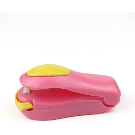 1 kpl Vaaleanpunainen Mini Kuumasaumaaja, Muovipussien Sulkemiskone,