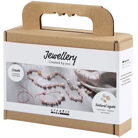 Mini DIY kit Agate jewellery