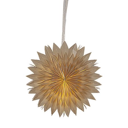 Star trading Dis paperitähti, beige, 50 cm