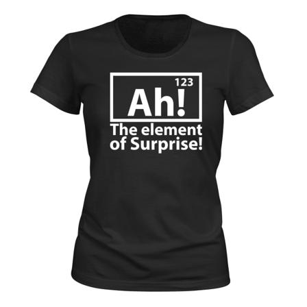The Element Of Surprise - T-SHIRT - DAME svart S