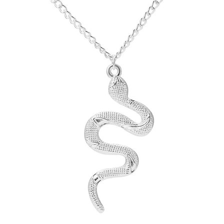 Guld Snake Halsband Silver Snake Pendant Halsband Layered Snake Necklace