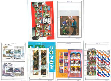 Vesteuropa - Dubletpakke med ufyldte udvalgshæfter - Postfrisk og/eller stemplet