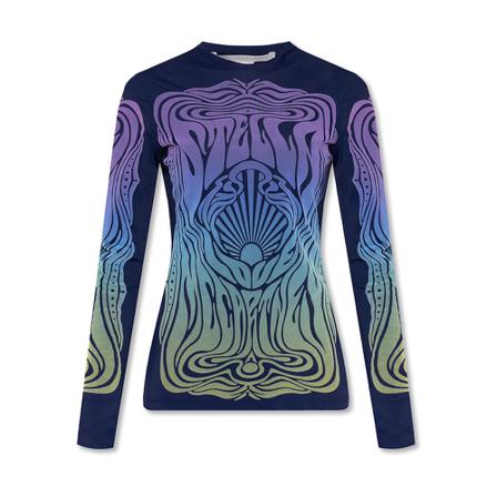 Stella McCartney, Printed top Blauw, Dames, Maat:2XS