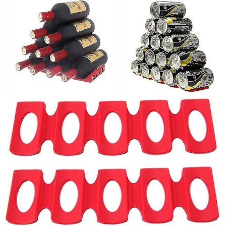 Izoel Flaske H Frid Flaskeholder Flaskeholder Øl H Silikon, Stac Hjelp For Flasker Og Bokser, Holder 15 Flasker