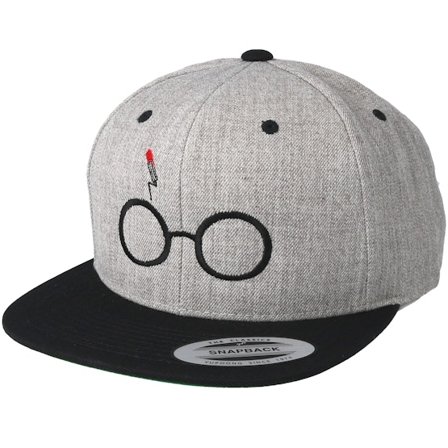 Period - Grå snapback Kasket - Harry Grey/Black Snapback @ Hatstore