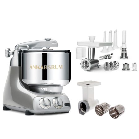 Ankarsrum Assistent Røremaskine, large tilbehørspakke, sølv | KitchenOne