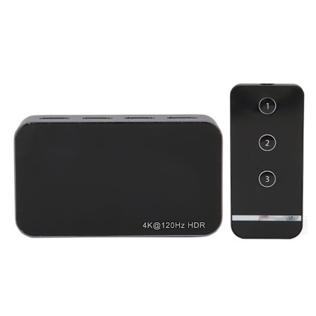 3 till 1 HD Multimedia Interface-växlare 3 i 1 ut 8K vid 60Hz 4k vid 144hz HDR-videoomkopplare med IR-fjärrkontroll