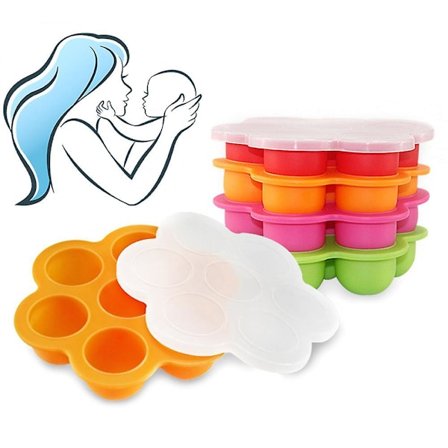 Silicone Weaning Baby Food Silicone Freezer Tray Storage Container Bpa Free