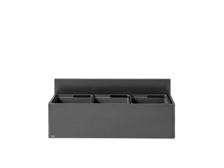 bica Avfallshantering vägghängd 3x20L grå - Lyreco - Städ och hygien - Avfallshantering och källsortering - Sortering och återvinning