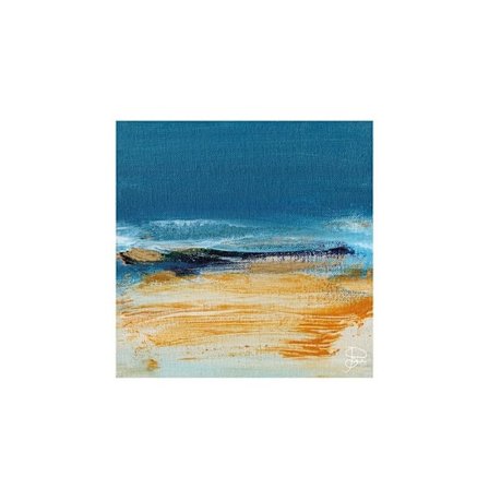 Joanna Srokol Gentle Smile Print 30cm x 30cm Blå/Vit/Gul