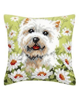 Broderikit Kudde Terrier - Vervaco