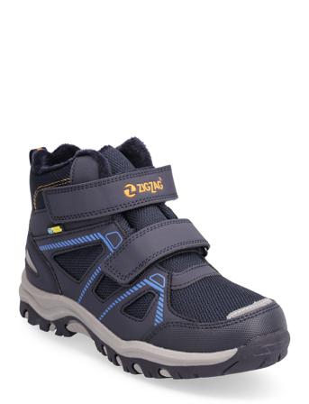 Purhang Kids Boot Wp Höga Sneakers Marinblå ZigZag