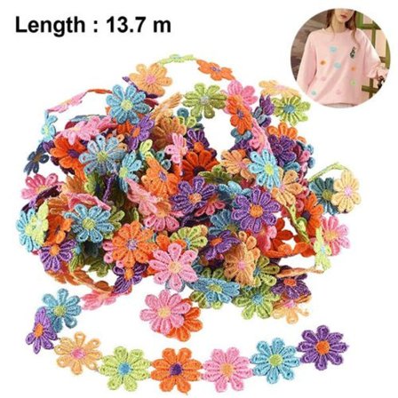 Blomspetsband i spets för kläder hantverk scrapbooking bröllop