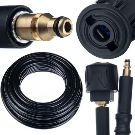 Högtrycksslangförlängning 10M QC – Nylonförstärkt | 200 Bar | Kompatibel med Stihl, Nilfisk, Gerni