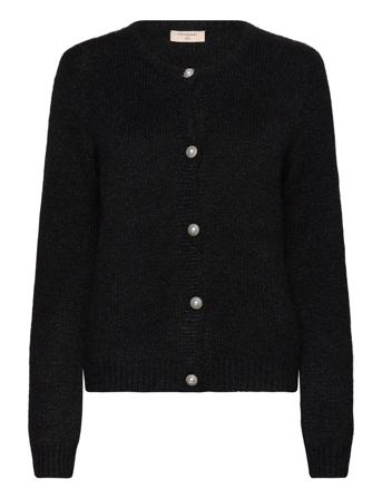 Fqlouisa-Cardigan Strikkegenser Cardigan Svart FREE/QUENT*Betinget Tilbud