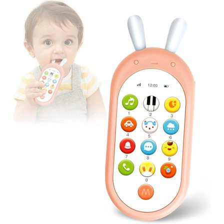 Mobiltelefonleksaker för barn, tvåspråkig smartphone för bebis, Musi DXGHC