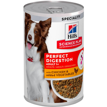 Hills Science Plan - Adult Perfect Digestion Chicken Canned - Wet Dog Food 363 g - Hund - Hundefôr & hundemat - Våtfôr & våtmat - ZOO.no