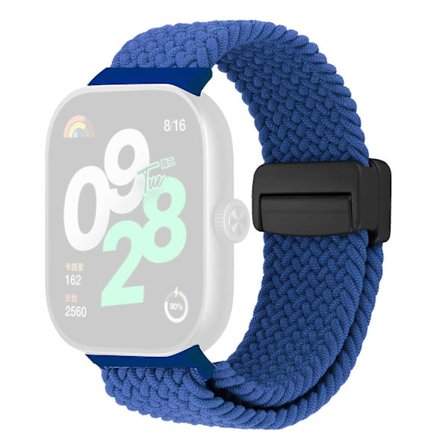 Klockarmband för Xiaomi Redmi Watch 5 / 4 / Smart Band 9 Pro / 8 Pro, Magnetlås Nylon Loop Justerbart Armband Blå