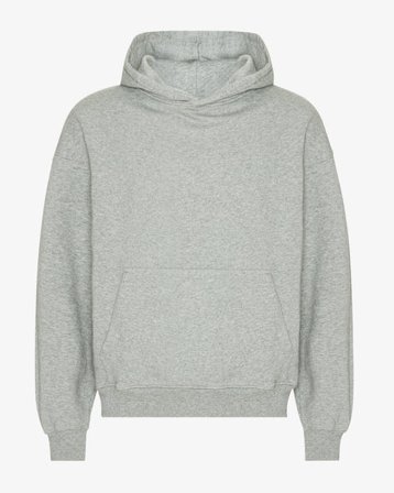 Organic Oversized Hood - Heather Grey