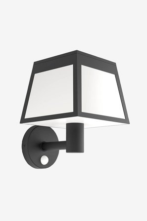 EGLO - Vegglampe Utendørsbelysning Altilia Solar Powered With Sensor - Svart - Solcellelamper - Fra Homeroom