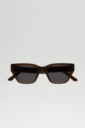 Monokel Eyewear - Memphis Chocolate - grey solid lens