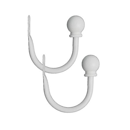 2 stk Gardinramme med Skruer Soverom Dekorativ Hvit