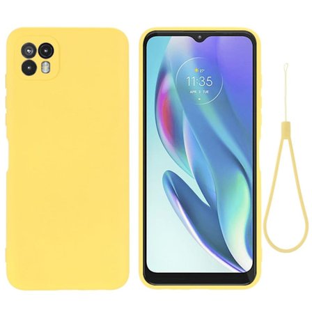 Matt Motorola Moto G50 skal av flytande silikon - Gul