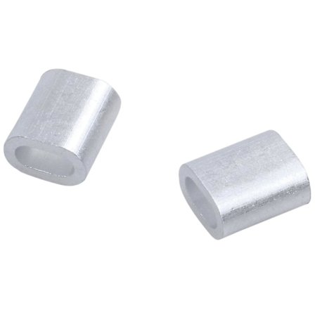 RY-2mm Aluminium Dobbelthulls Wiretau Klemme Klips Hylse 80 stk